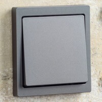 Merten (Schneider Electric), D-life, Цвет: Антрацит, Выключатель