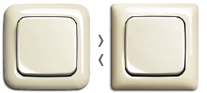 Различия ABB между Busch-Duro 2000 SI и Busch-Duro 2000 SI Linear, Цвет: Слоновая кость