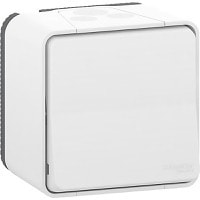 Выключатель накладного монтажа Schneider Electric, Mureva Styl, Цвет: Белый