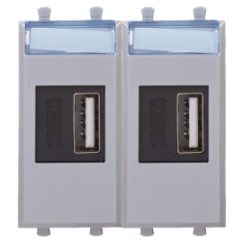 Зарядное устройство USB type-A, 2,1А
Avanti,  USB type-A 5V,  двойная,   цвет - закаленная сталь,  пластмасса,  4404542DKC,  DKC_4404542,  DKC
 - PULSAL.RU