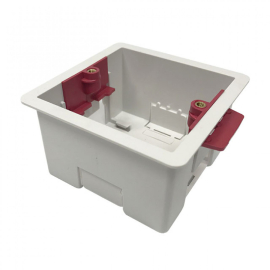 Монтажная коробка квадратная китайско-британского стандарта (83х83х47мм)
для полых стен и гипрока,  NH03,  Livolo
 - PULSAL.RU