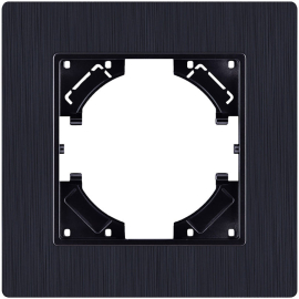 Рамка Plex
Eleganz,  1 пост,   цвет - черный,  горизонтальная,  пластмасса,  EP1BK,  Kollinger
 - PULSAL.RU