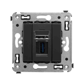 Разъем для передачи данных USB 3.0
Avanti,  USB данные,  одинарная,   цвет - черный матовый,  пластмасса,  4412303DKC,  DKC_4412303,  DKC
 - PULSAL.RU