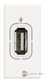 Розетка USB
Axolute,  Axolute AIR,  USB данные,  одинарная,   цвет - белый,  пластмасса,  HD4285,  BTicino
 - PULSAL.RU