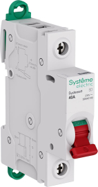 Выключатель нагрузки (рубильник) Systeme9 Systeme9, 1 полюс, 40А, S9S40140, Systeme Electric - PULSAL.RU