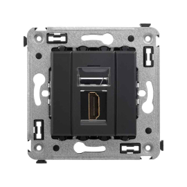 Розетка HDMI
Avanti,   цвет - черный матовый,  пластмасса,  4412253DKC,  DKC_4412253,  DKC
 - PULSAL.RU