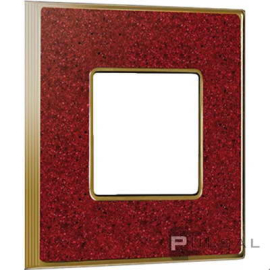 Рамка
Vintage Corinto,  1 пост,   цвет - золото блестящее (bright gold), красная помпея (pompeired),  вертикальная,  горизонтальная,  камень,  металл,  FD01331PROB,  FEDE
 - PULSAL.RU