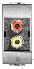 Розетка 2хRCA под зажим
LivingLight,  LivingLight AIR,   цвет - алюминий,  пластмасса,  NT4269R,  BTicino
 - PULSAL.RU