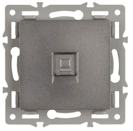 Розетка компьютерная RJ45 Cat.6 (UTP)
PRESTO,  GLARE,  VERSA,  одинарная,   цвет - серый,  пластмасса,  045335 ARL,  045335,  Аrlight
 - PULSAL.RU