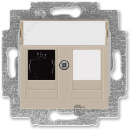 Розетка компьютерная RJ45 Cat.5e + заглушка
Levit,  одинарная,  двойная,   цвет - кофе макиато / белый,  пластмасса,  5014H-A51017 18W,  2CHH295117A6018,  ABB
 - PULSAL.RU