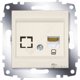 Розетка компьютерная RJ45 Cat.6 (UTP)
Cosmo,  одинарная,   цвет - кремовый,  пластмасса,  619-010300-247,  619-010300-247,  ABB
 - PULSAL.RU