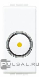 Светорегулятор (диммер) 50-800 Вт
LivingLight,  LivingLight AIR,  поворотный,  лампы накаливания и галогенные 220В (R),   цвет - белый,  пластмасса,  N4581,  BTicino
 - PULSAL.RU