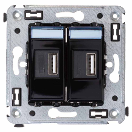 Зарядное устройство USB type-A, 2,1А
Avanti,  USB type-A 5V,  двойная,   цвет - черный квадрат,  пластмасса,  4402543DKC,  DKC_4402543,  DKC
 - PULSAL.RU