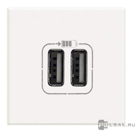 Розетка USB, 1.5А
Axolute,  Axolute AIR,  USB type-A 5V,  двойная,   цвет - белый,  пластмасса,  HD4285C2,  BTicino
 - PULSAL.RU