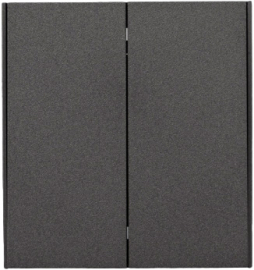 Выключатель для жалюзи
Miele Strong,  без фиксации,  без подсветки,   цвет - графит,  пластмасса,  KR-78-0711-6,  Kranz
 - PULSAL.RU