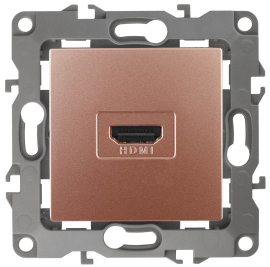 Розетка HDMI
Эра 12,   цвет - медь,  пластмасса,  Б0027489,  12-3114-14,  ЭРА
 - PULSAL.RU