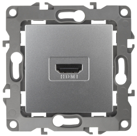 Розетка HDMI
Эра 12,   цвет - алюминий,  пластмасса,  Б0027483,  12-3114-03,  ЭРА
 - PULSAL.RU