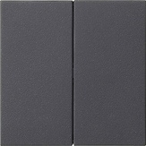Накладка 2-х клавишная для диммера и выключателя System 3000
Standard 55,  E2,  E3,  Event,  Esprit,  ClassiX,  ClassiX Art,   цвет - антрацит,  пластмасса,  536228,  5362 28,  Gira
 - PULSAL.RU