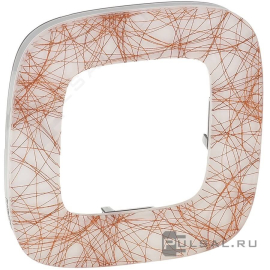 Рамка
Valena Allure,  1 пост,   цвет - итальянская фантазия,  вертикальная,  горизонтальная,  стекло,  754491,  7 544 91,  Legrand
 - PULSAL.RU