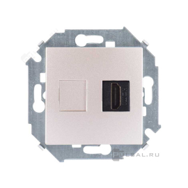 Розетка HDMI типа A
Simon 15,   цвет - шампань,  пластмасса,  1591407-034,  Simon
 - PULSAL.RU