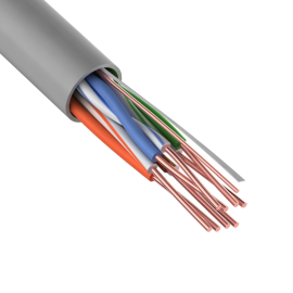 REXANT Кабель витая пара U/UTP, категория 6, ZH нг(А)-HF, 4PR, 23AWG, внутренний, серый, 305 м