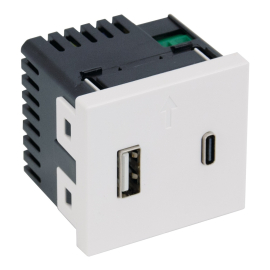 Зарядка USB Type-C+A, 3,0А
Soft Touch,  USB type-C 5V,  USB type-A 5V,  двойная,  пластмасса,  A4287C2,  MEITON
 - PULSAL.RU