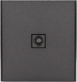 Розетка оконечная
Miele Strong,  телевизионная (TV),  одинарная,   цвет - графит,  пластмасса,  KR-78-0723-6,  Kranz
 - PULSAL.RU