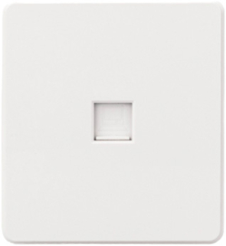 Розетка компьютерная
Miele Round,  одинарная,   цвет - перламутр,  пластмасса,  KR-78-0724-1,  Kranz
 - PULSAL.RU