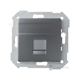 Розетка компьютерная RJ45
Simon 82 Concept,  одинарная,   цвет - титан матовый,  пластмасса,  8200005-096,  Simon
 - PULSAL.RU