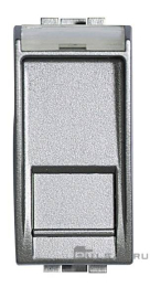 Розетка компьютерная RJ45 Cat.5e (UTP)
LivingLight,  LivingLight AIR,  одинарная,   цвет - алюминий,  пластмасса,  NT4279C5E,  BTicino
 - PULSAL.RU
