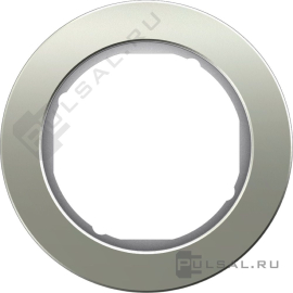 Рамка
R.Classic,  1 пост,   цвет - нержавеющая сталь,  белый глянцевый,  вертикальная,  горизонтальная,  металл,  10112014,  1011 20 14,  Berker
 - PULSAL.RU