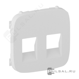 Накладка
Valena Allure,  2 пары,   цвет - белый,  пластмасса,  755375,  7 553 75,  Legrand
 - PULSAL.RU
