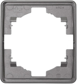 Рамка Round 
Miele Round,  1 пост,   цвет - титан,  горизонтальная,  пластмасса,  KR-78-0751-2,  Kranz
 - PULSAL.RU