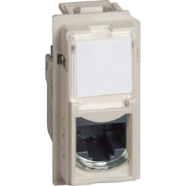 Розетка компьютерная RJ45 Кат.5е UTP
Living Now,  одинарная,   цвет - песочный,  KM4279C5E,  BTicino
 - PULSAL.RU