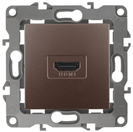 Розетка HDMI
Эра 12,   цвет - бронза,  пластмасса,  Б0027488,  12-3114-13,  ЭРА
 - PULSAL.RU