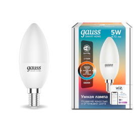 Лампа Gauss Smart Home С37 5W 470lm 2700-6500К Е14 изм.цвет.темп.+диммирование LED 1/10/40
светодиодная
Smart Light,   цоколь - E14,   мощность - 5Вт,   световой поток - 470Лм,   цветовая температура - 2700Кцветовая температура - 2700+3000+4000+5500+6500Кцветовая температура - 3000+4000+6500Кцветовая температура - 4000Кцветовая температура - 6500К,  диммируется,  1110112,  Gauss - PULSAL.RU