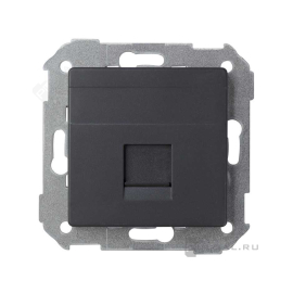 Розетка компьютерная RJ45
Simon 82 Concept,  одинарная,   цвет - черный матовый,  пластмасса,  8200005-098,  Simon
 - PULSAL.RU