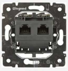 Механизм розетки компьютерной RJ45 Cat.6 (UTP) без монтажных лапок
Galea Life,  двойная,  775830,  7 758 30,  Legrand
 - PULSAL.RU