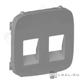 Накладка
Valena Allure,  2 пары,   цвет - алюминий,  пластмасса,  755377,  7 553 77,  Legrand
 - PULSAL.RU
