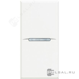 Кнопка Н.О. Axial
Axolute,  Axolute AIR,  одноклавишный,   цвет - белый,  пластмасса,  HD4005AN,  BTicino
 - PULSAL.RU