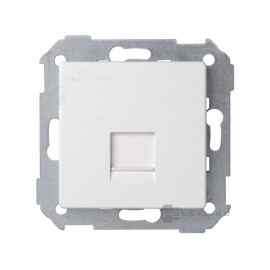 Розетка компьютерная RJ45
Simon 82 Concept,  одинарная,   цвет - белый матовый,  пластмасса,  8200005-090,  Simon
 - PULSAL.RU