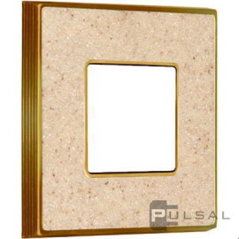 Рамка
Vintage Corinto,  1 пост,   цвет - золото блестящее (bright gold), мрамор светлый (auroramarble),  вертикальная,  горизонтальная,  камень,  металл,  FD01331AMOB,  FEDE
 - PULSAL.RU