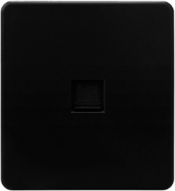 Розетка компьютерная
Miele Round,  одинарная,   цвет - оникс,  пластмасса,  KR-78-0724-3,  Kranz
 - PULSAL.RU