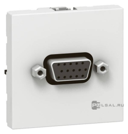 Розетка VGA (HD-15)
Mosaic,  DLP,  DLP floor,  DLP IP 44,  DLP IP 40,   цвет - белый,  пластмасса,  078757,  0 787 57,  Legrand
 - PULSAL.RU