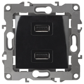 Зарядка USB, 2,1А
Эра 12,  USB type-A 5V,  двойная,   цвет - черный,  пластмасса,  Б0027496,  12-4110-06,  ЭРА
 - PULSAL.RU