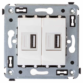 Зарядное устройство USB type-A, 2,1А
Avanti,  USB type-A 5V,  двойная,   цвет - белое облако,  пластмасса,  4400543DKC,  DKC_4400543,  DKC
 - PULSAL.RU
