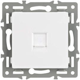 Розетка компьютерная RJ45 Cat.6 (UTP)
PRESTO,  GLARE,  VERSA,  одинарная,   цвет - белый,  пластмасса,  045301 ARL,  045301,  Аrlight
 - PULSAL.RU