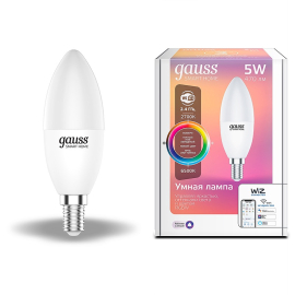 Лампа Gauss Smart Home С37 5W 470lm 2700-6500К Е14 RGBW+изм.цвет.темп.+диммирование LED 1/10/40
светодиодная
Smart Light,   цоколь - E14,   мощность - 5Вт,   световой поток - 470Лм,   цветовая температура - 2700Кцветовая температура - 2700+3000+4000+5500+6500Кцветовая температура - 3000+4000+6500Кцветовая температура - 4000Кцветовая температура - 6500К,  диммируется,  1190112,  Gauss - PULSAL.RU