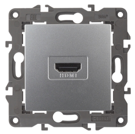 Розетка HDMI
Elegance,   цвет - алюминий,  пластмасса,  Б0034334,  14-3114-03,  ЭРА
 - PULSAL.RU