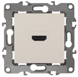 Розетка HDMI
Эра 12,   цвет - слоновая кость,  пластмасса,  Б0027482,  12-3114-02,  ЭРА
 - PULSAL.RU
